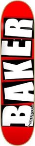 Baker Brand Logo 7.56 Red/White Skateboard Deck