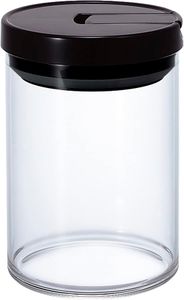 HARIO MCNR-200-B Coffee Canister, M, Black