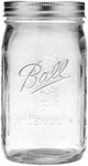 Ball Wide Mouth Quart (32 oz.) Mason Jars with Lids and Bands, for Canning and Storage, 8 Count