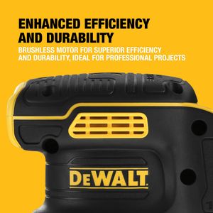 DEWALT 18V XR Cordless Sander 125mm – Compact Power Tool
