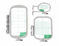 Embroidex 3 Hoops for Brother SE270D, PE-300S, HE-120, Innov-Ãs 900D, SE350, HE-240, LB6770, LB6770 PRW, Innov-Ãs 950D, SE400, LB6800PRW, PE500, Simplicity SB7050E, HE1, Simplicity SB7500, SE425, LB6800THRD Embroidery Machine