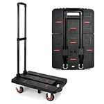 Acroma Pro Heavy-Duty Hand Truck - Enhanced Mobility with 5 Sturdy Wheels for Indoor & Outdoor Use, Expandable Base, Telescopic Handle, 500 lbs Load Capacity