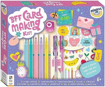 Mindful Me BFF Card Making Kit – Creative DIY Kit for Kids with Cards, Stickers, Markers, and More – Perfect for Ages 6-12