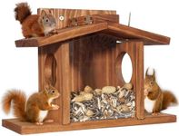 MIXUMON Wood Squirrel Feeder, Squir