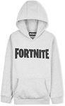 Fortnite Hoodie, Kids Gaming Jumper, Official (12-13 Years, Grey)