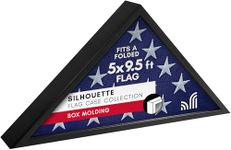 Americanflat Flag Case Frame, Engineered Wood, Black, L