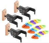 3x Hercules Guitar Wall Hanger AUTOCLOSE and 18 Free Plectrums - GSP38WB Plus