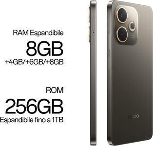 OPPO A5 Pro 5G Smartphone, 8GB RAM 256GB Storage – Black Brown