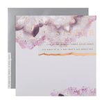 Hallmark Birthday Card for Sister, Contemporary Marbled Ink Design on Textured Board