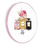 Personalised Wireless Charger For Qi Enabled Phones, No Perfume Trio Pink Edge Wireless Charger with Name, Fashion Wireless Charger