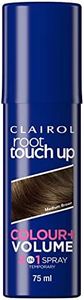 Clairol Root Touch Up Spray, Temporary Grey Coverage & Volume 2-in-1 Spray, Medium Brown, 75ML