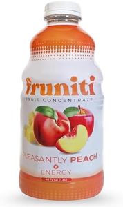 Fruniti Peach Smoothie Mix - Energy Boosting - No Sugar Added - Delicious Fruit Puree - Vitamin B-6, Vitamin B-12, Ginseng - Apple, Pineapple, Peach Purée - Makes 24 Smoothies