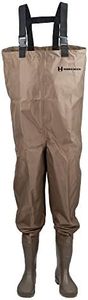 Hodgman MACKCBC13 Mackenzie Nylon and PVC Cleated Bootfoot Chest Fishing Waders, Size 13, Brown