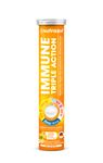 Nutrazul Immune Triple Action Effervescent Tablets -1000 mg Vitamin C, Vitamin D, Zinc I Orange 20's I Gluten Free, Sugar Free, Lactose Free & Preservative Free I Maintains Immune Function