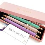 MESMOS Fancy Pen Set, Inspirational Gifts for Women, Motivational Gifts, Office Motivational Pens, Boss Lady Writing Pens, Nice Pens, Click Pens, Unique Pens, Server Pens, Promotion Gifts, Pretty Pen