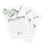 Bliss Collections Share a Memory Cards, Rustic Greenery, Cards for Weddings, Showers, Birthdays, Celebration of Life, Funeral, Retirement, Going Away and Graduation Memories, 4"x6" (Pack of 50)