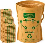 Vomit Bags Disposable 2000cc - Leakproof with Water-Resistant Inner Liner, Eco-Friendly FSC-Certified Paper for Adults, Kids, Pregnant Women - Car Travel, Morning & Motion Sickness, Portable (60 pack)