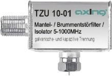 Axing TZU 10-01 Ground Loop Isolator hum Eliminator Sheath Current Filter with F-Connectors