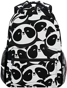 Sac à dos motif panda, sac d'école, sac à dos de voyage, sac à dos pour étudiants, garçons et filles, sac à dos pour ordinateur, multicolore, Taille unique