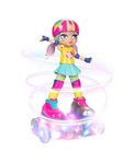 Rock N Rollerskate Rainbow Riley, Doll-Plays Music, Skates and Lights Up, Remote Control Rollerskating Doll Performs Amazing Moves! Toy Ideal For Ages 5+