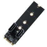 MZHOU 2 SATA Port M.2 B+M Key Card Support NGFF (M.2) 2230 2242 2260 2280 B/M Key Interface Spports Windows Linux (PCI-E Signal or NVME)