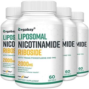 Liposomal Nicotinamide Riboside 2000 MG with TMG and Pterostilbene, Similar to NMN Supplements Boost NAD+, Support Healthy Aging, 240 Count