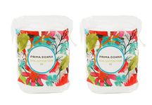 Prima Donna Large Oval Cotton Pads - 100% Natural, Beauty Care, Cotton Pads - Skin Friendly and Soft Makeup Removal Wipes (Pack of 2)