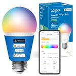 Tapo E27 MATTER Smart Bulb, Energy Monitoring, Extra Bright 1055 lm, 8.6W Smart Light Bulb, Dimmable, Tunable Alexa Light Bulbs, Voice Control with Apple HomeKit, Alexa and Google, (Tapo L535E)