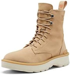 SOREL Women's Hi-Line Lace Boot - Ceramic, Chalk - Size 8