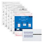 Adams W2 Forms 2020, Tax Kit for 12 Employees, 6-Part Laser W2 Forms, 3 W3, Self Seal W2 Envelopes & Adams Tax Forms Helper Online (TXA12618-20), White, 8-1/2 x 11