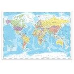 Large Wall Map of the World Poster 