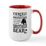 CafePress Fiercely Protective Brother Bear Mugs 15 oz (444 ml) Ceramic Coffee Mug