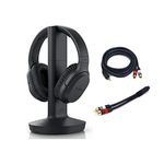 Sony RF400 Wireless Home Theater Headphones with Cables Bundle