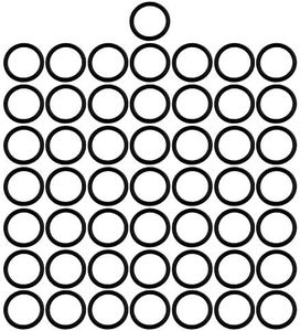 BIKICOCO 3/4'' Metal O-Ring Buckle Connector Round Loops Non Welded for Bags Webbing Purse and Belt Straps, Black, Pack of 50