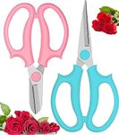 FeiMar Premium Stainless Steel Floral Shears, Professional Floral Shears, Colorful Flower Scissors with Comfortable Grip Handles. Be Use for Yard, Florist, Rose, Herb Hedge Bonsai and Fruits Picking