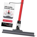 Tyroler Wet Room Floor Squeegee Heavy Duty | 30cm Silicone Head | 140cm 4-Part Anti-Rust Long Handle Squeegee | Shower Squeegee Perfect for Bathroom, Kitchen, Home, Tile, Patio, Indoor & Outdoor