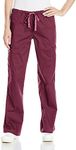 Med Couture Women's 'MC2' Layla Scrub Pant, Wine, X-Small Tall