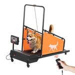 Uargd Dog Treadmill for Medium Breeds, 200 lbs Capacity, Electric Running Machine with 3 Adjustable Inclines, Indoor Pet Exercise Treadmill with LCD Display, Dog Exercise Equipment