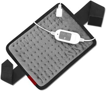 ADDMAX Electric Heating Belt for Pain Relief - Orthopaedic Electric Heating Pad Lower Back Pain & Period Cramps | Regular Size | Auto Cutoff | Heat Therapy Waist Wrap for Pain Relief of Back,Neck,Shoulder,Lumbar (Grey)