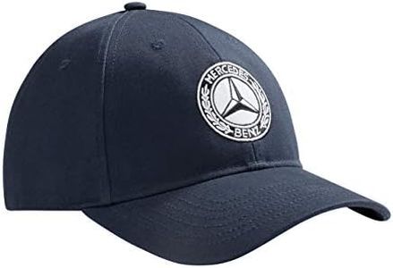 Mercedes-Benz Gorra de la colección MB Classic Collection para hombre | Gorra para hombre en color azul de algodón | azul marino, blanco roto