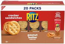 RITZ Peanut Butter Sandwich Crackers, 20 Snack Packs (6 Crackers Per Pack)