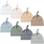 Konssy 8 Pack Baby Newborn Hats Set