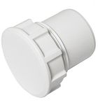 FLOPLAST Solvent White 40mm (43mm) Waste Access Plug - Bag of 2