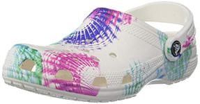 Crocs Unisex Adult Classic Cyber Beach Clog MLTI/WHI Multi/White (207858-928)