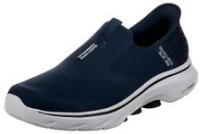 Skechers Men's GO Walk 7 Easy ON 2 Sneaker, Navy, 8 UK