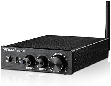 AIYIMA A07 Pro TPA3255 Power Amplifier Bluetooth 5.2 300Wx2 HiFi Class D Amp 2.0/2.1 Channel Stereo Digital Audio Amplifier with Bass Treble Control& 3.5mm Line Output