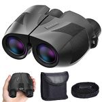 Bwrethay 20x25 Compact Binoculars for Adults and Kids,High Powered Large Eyepiece Waterproof Binoculars for Hunters,Easy Focus Bird Watching for Outdoor Hiking Travel