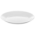 Ikea OFTAST Kitchen & Dining, Tempered Opal Glass Classic Side Plates (19cm) Pack of 6