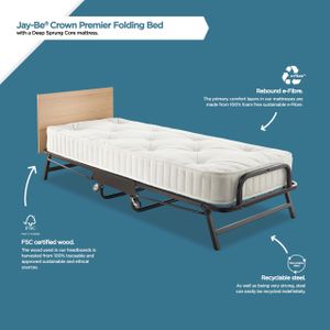 Jay-Be Crown Single Folding Bed – Compact Guest Bed Solution