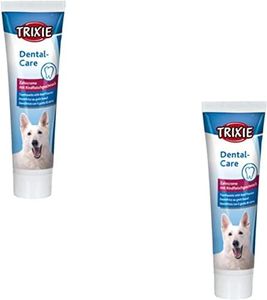 Trixie Dental Care | Doppelpack | 2 x 100 g | Zahnpflege-Gel für Hunde mit Rindfleischaroma | Auch für Katzen geeignet | Kann dabei helfen, Zahnstein vorzubeugen